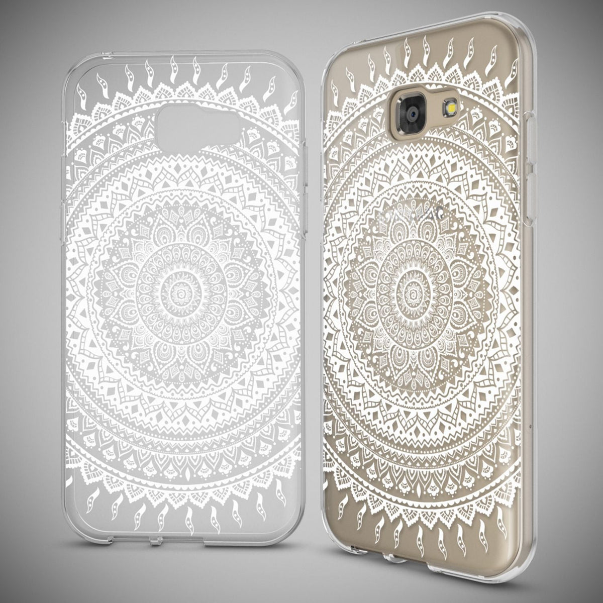 NALIA Handyhülle kompatibel mit Samsung Galaxy A5 2017, Slim Silikon Motiv Case Cover Schutz-Hülle Dünn Durchsichtig Etui Handy-Tasche Backcover Transparent Bumper