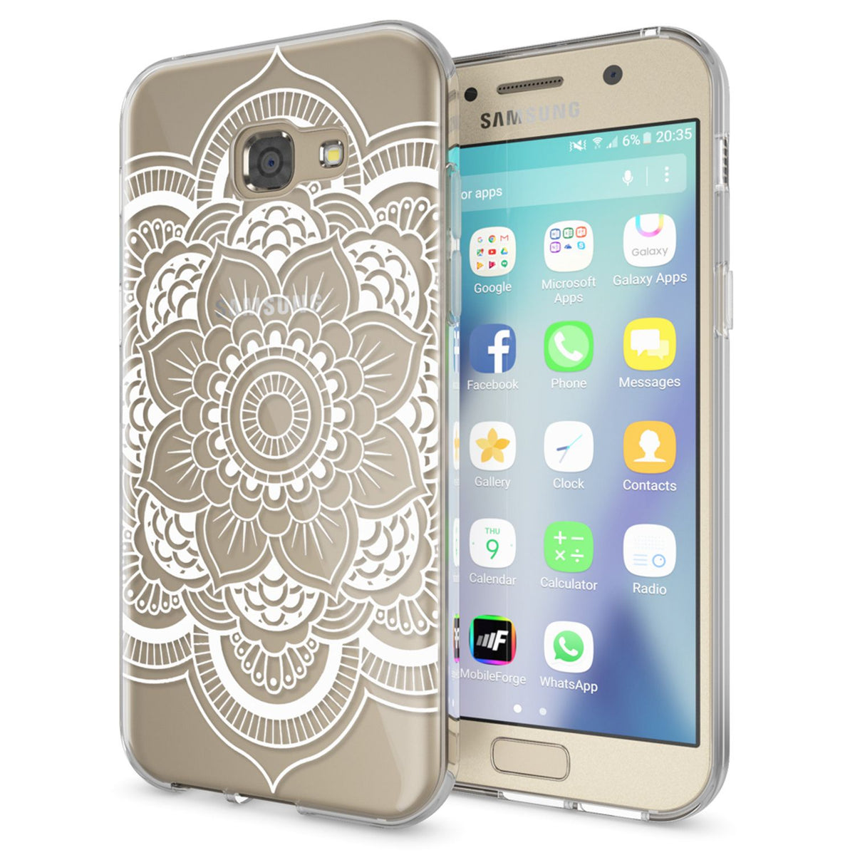 NALIA Handyhülle kompatibel mit Samsung Galaxy A5 2017, Slim Silikon Motiv Case Cover Schutz-Hülle Dünn Durchsichtig Etui Handy-Tasche Backcover Transparent Bumper