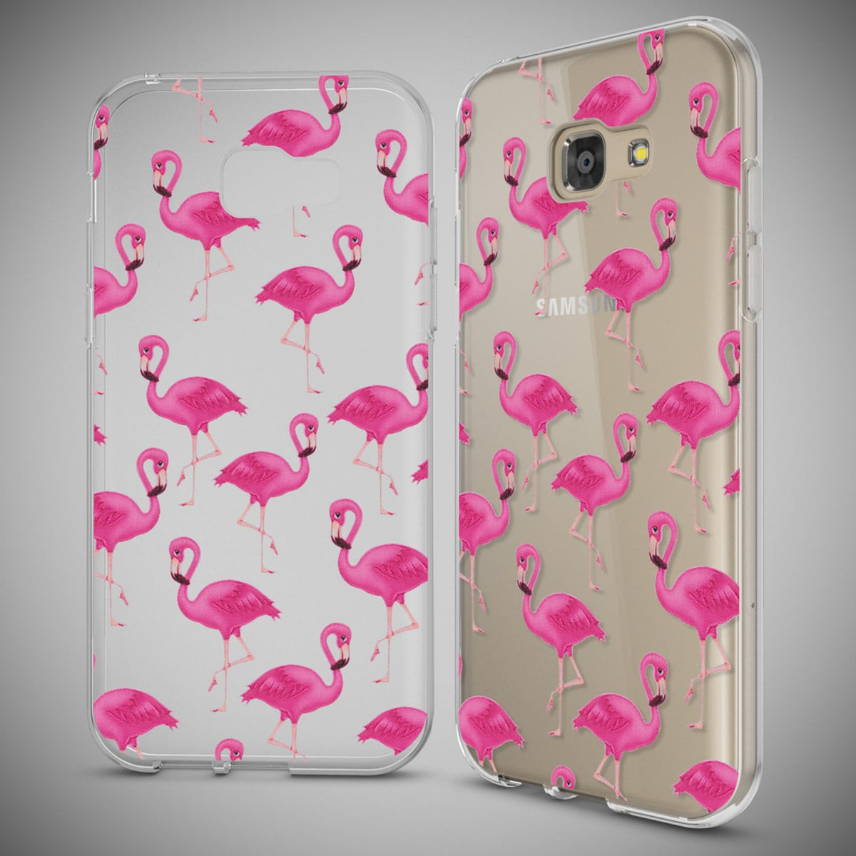 NALIA Handyhülle kompatibel mit Samsung Galaxy A5 2017, Slim Silikon Motiv Case Cover Schutz-Hülle Dünn Durchsichtig Etui Handy-Tasche Backcover Transparent Bumper