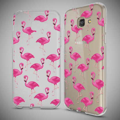 NALIA Handyhülle kompatibel mit Samsung Galaxy A5 2017, Slim Silikon Motiv Case Cover Schutz-Hülle Dünn Durchsichtig Etui Handy-Tasche Backcover Transparent Bumper