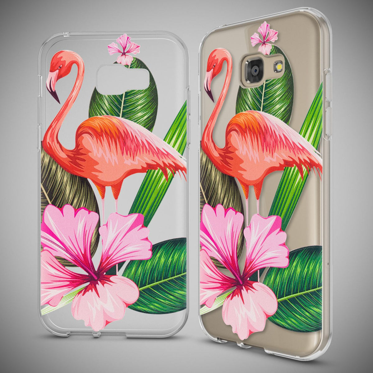 NALIA Handyhülle kompatibel mit Samsung Galaxy A5 2017, Slim Silikon Motiv Case Cover Schutz-Hülle Dünn Durchsichtig Etui Handy-Tasche Backcover Transparent Bumper
