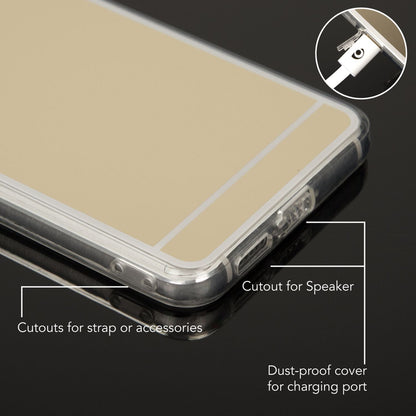NALIA Spiegel Hülle kompatibel mit Huawei Nova, Ultra-Slim Mirror Case Cover Silikon Schutzhülle, Dünne Handyhülle Backcover verspiegelt, Handy-Tasche Bumper Skin Smart-Phone Etui