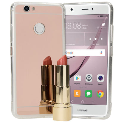 NALIA Spiegel Hülle kompatibel mit Huawei Nova, Ultra-Slim Mirror Case Cover Silikon Schutzhülle, Dünne Handyhülle Backcover verspiegelt, Handy-Tasche Bumper Skin Smart-Phone Etui