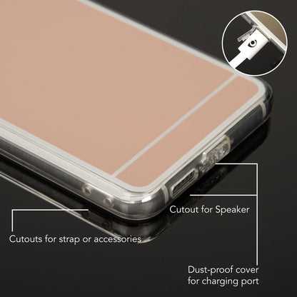 NALIA Spiegel Hülle kompatibel mit Huawei Nova, Ultra-Slim Mirror Case Cover Silikon Schutzhülle, Dünne Handyhülle Backcover verspiegelt, Handy-Tasche Bumper Skin Smart-Phone Etui