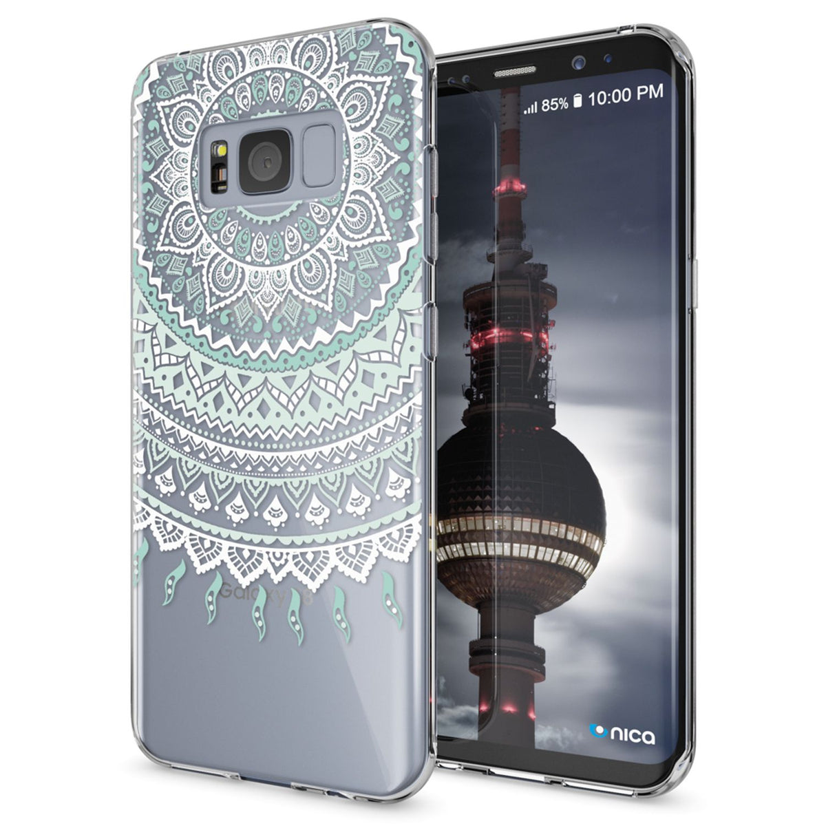 NALIA Handyhülle kompatibel mit Samsung Galaxy S8, Motiv Design Slim Silikon Case Cover, Crystal Schutzhülle Handy-Tasche Dünn, Muster Backcover Bumper Smart-Phone Hülle