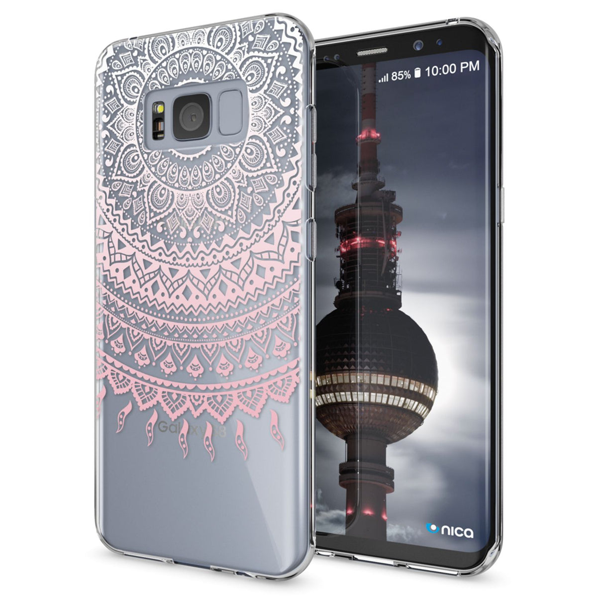 NALIA Handyhülle kompatibel mit Samsung Galaxy S8 Plus, Motiv Design Slim Silikon Case Cover, Crystal Schutzhülle Handy-Tasche Dünn, Muster Backcover Smart-Phone Hülle