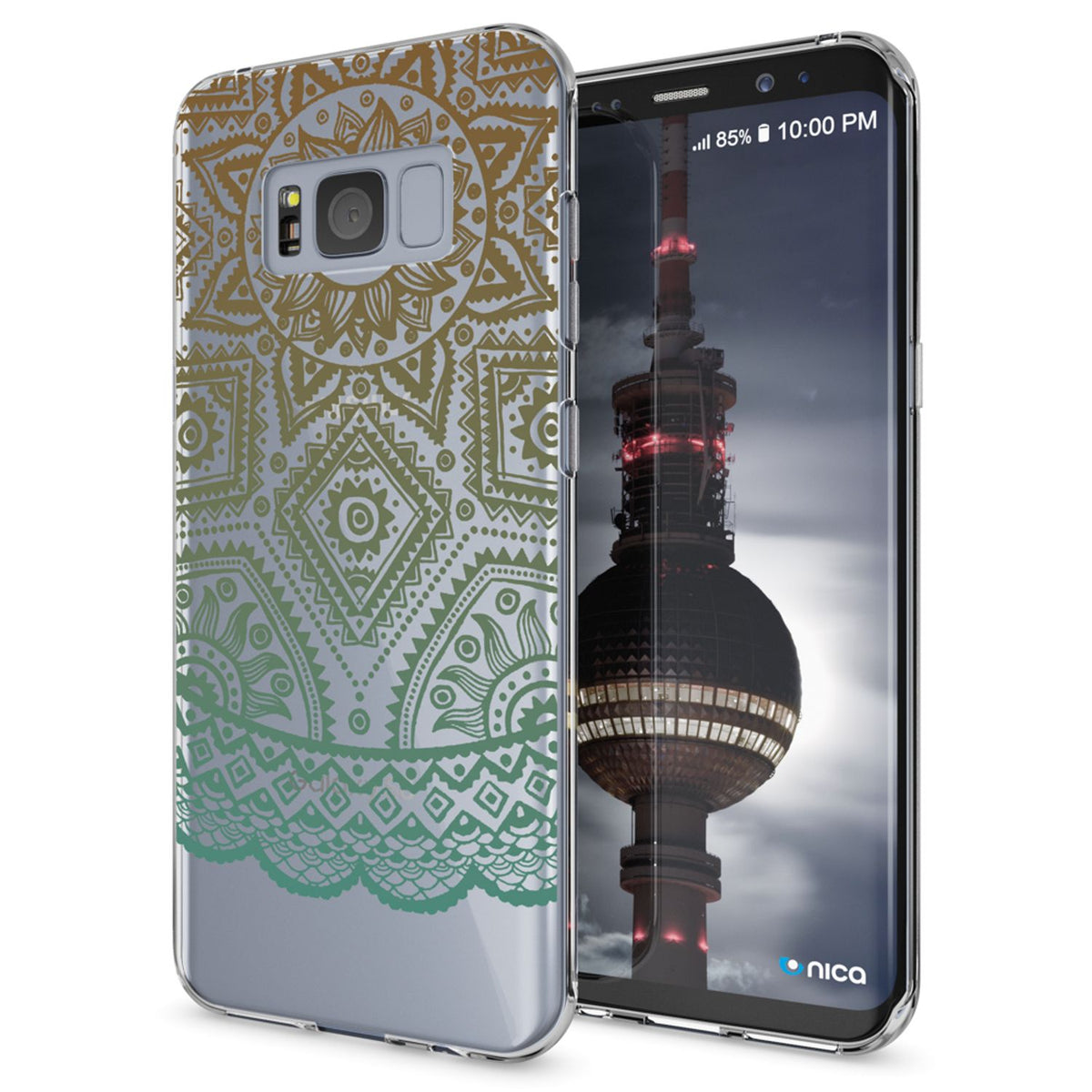 NALIA Handyhülle kompatibel mit Samsung Galaxy S8, Motiv Design Slim Silikon Case Cover, Crystal Schutzhülle Handy-Tasche Dünn, Muster Backcover Bumper Smart-Phone Hülle
