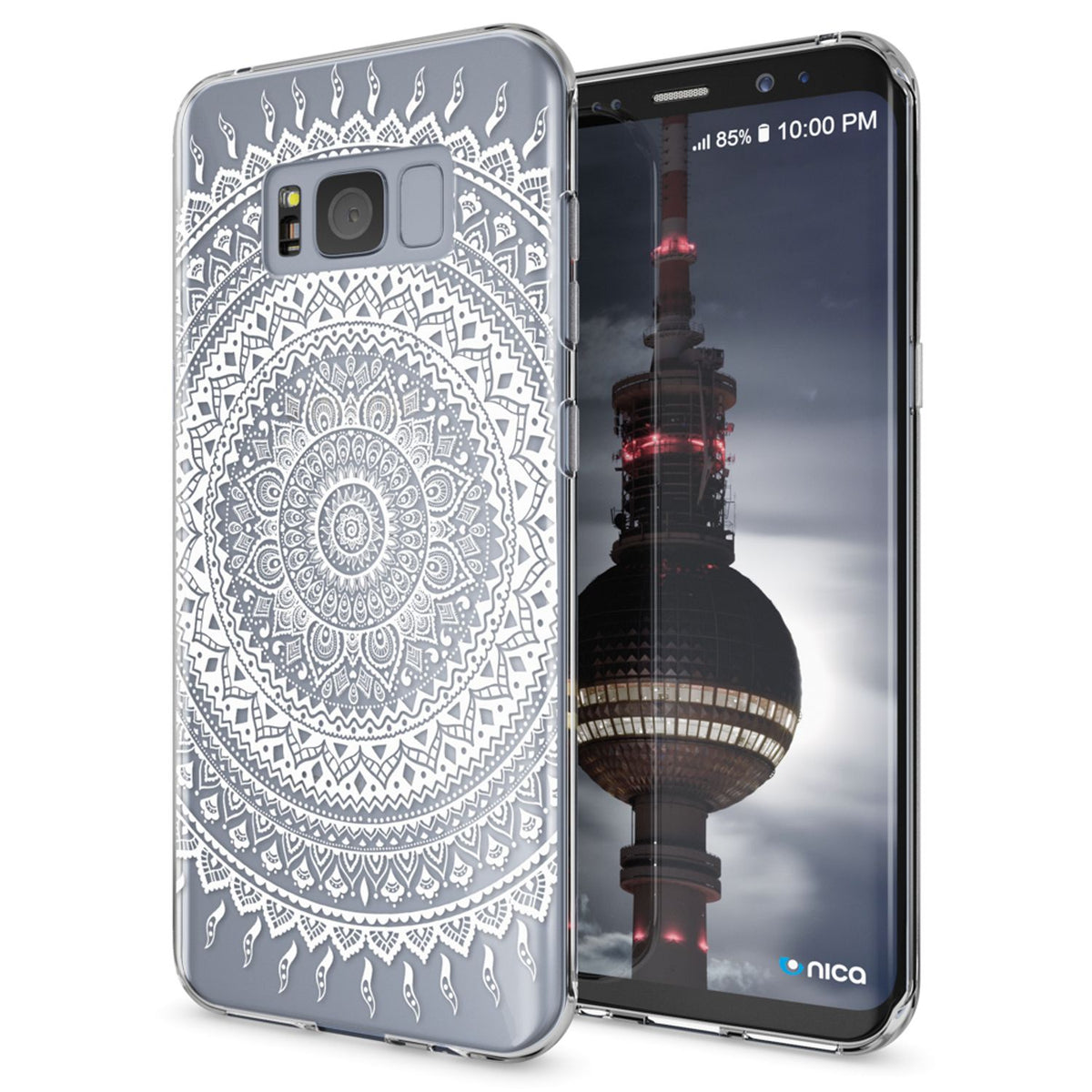 NALIA Handyhülle kompatibel mit Samsung Galaxy S8 Plus, Motiv Design Slim Silikon Case Cover, Crystal Schutzhülle Handy-Tasche Dünn, Muster Backcover Smart-Phone Hülle