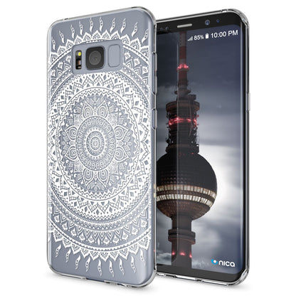 NALIA Handyhülle kompatibel mit Samsung Galaxy S8 Plus, Motiv Design Slim Silikon Case Cover, Crystal Schutzhülle Handy-Tasche Dünn, Muster Backcover Smart-Phone Hülle