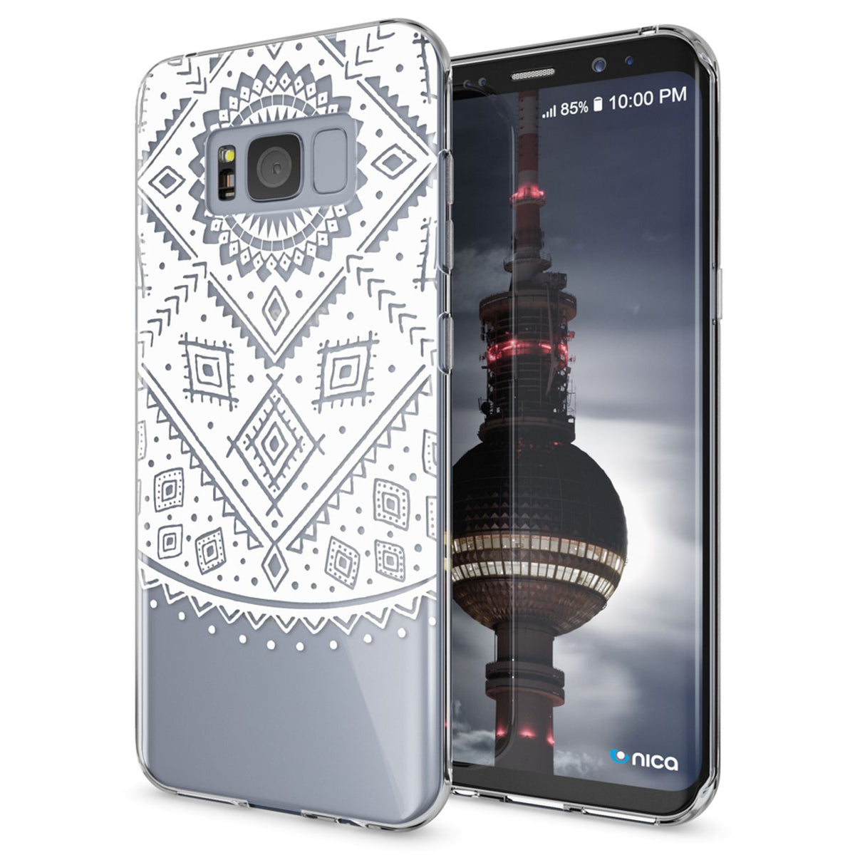 NALIA Handyhülle kompatibel mit Samsung Galaxy S8 Plus, Motiv Design Slim Silikon Case Cover, Crystal Schutzhülle Handy-Tasche Dünn, Muster Backcover Smart-Phone Hülle