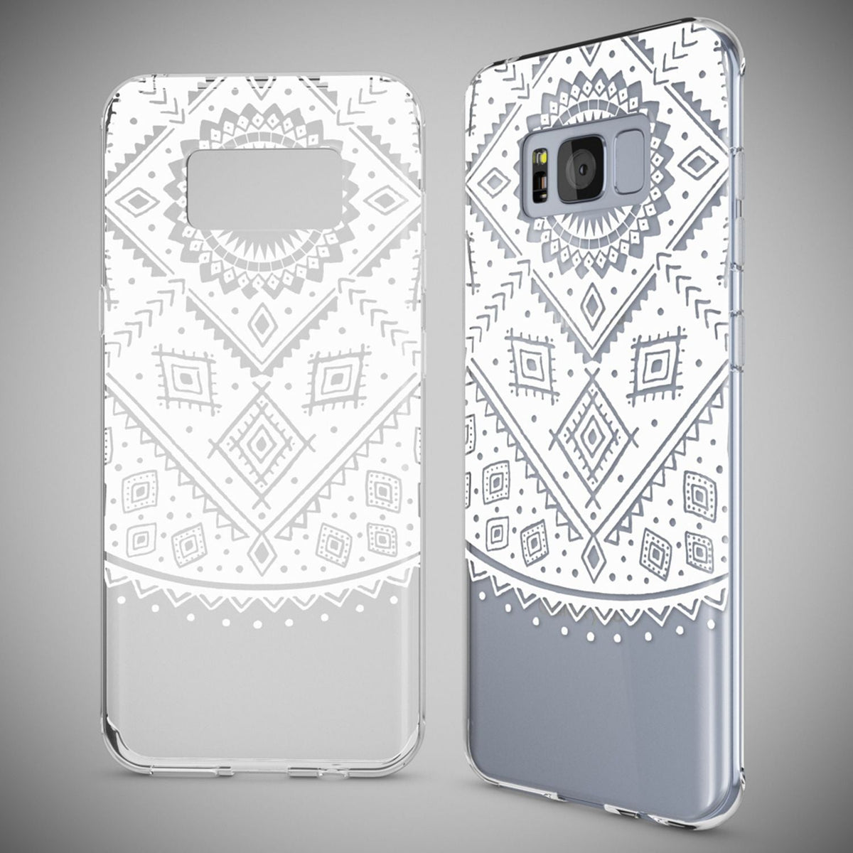 NALIA Handyhülle kompatibel mit Samsung Galaxy S8 Plus, Motiv Design Slim Silikon Case Cover, Crystal Schutzhülle Handy-Tasche Dünn, Muster Backcover Smart-Phone Hülle