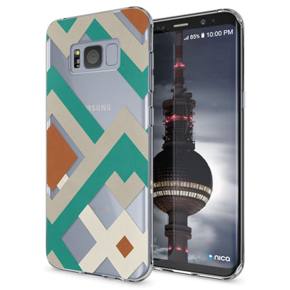 NALIA Handyhülle kompatibel mit Samsung Galaxy S8 Plus, Motiv Design Slim Silikon Case Cover, Crystal Schutzhülle Handy-Tasche Dünn, Muster Backcover Smart-Phone Hülle