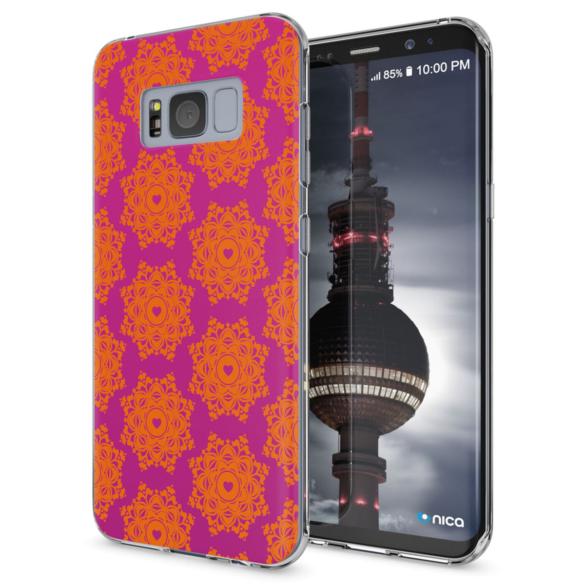 NALIA Handyhülle kompatibel mit Samsung Galaxy S8, Motiv Design Slim Silikon Case Cover, Crystal Schutzhülle Handy-Tasche Dünn, Muster Backcover Bumper Smart-Phone Hülle