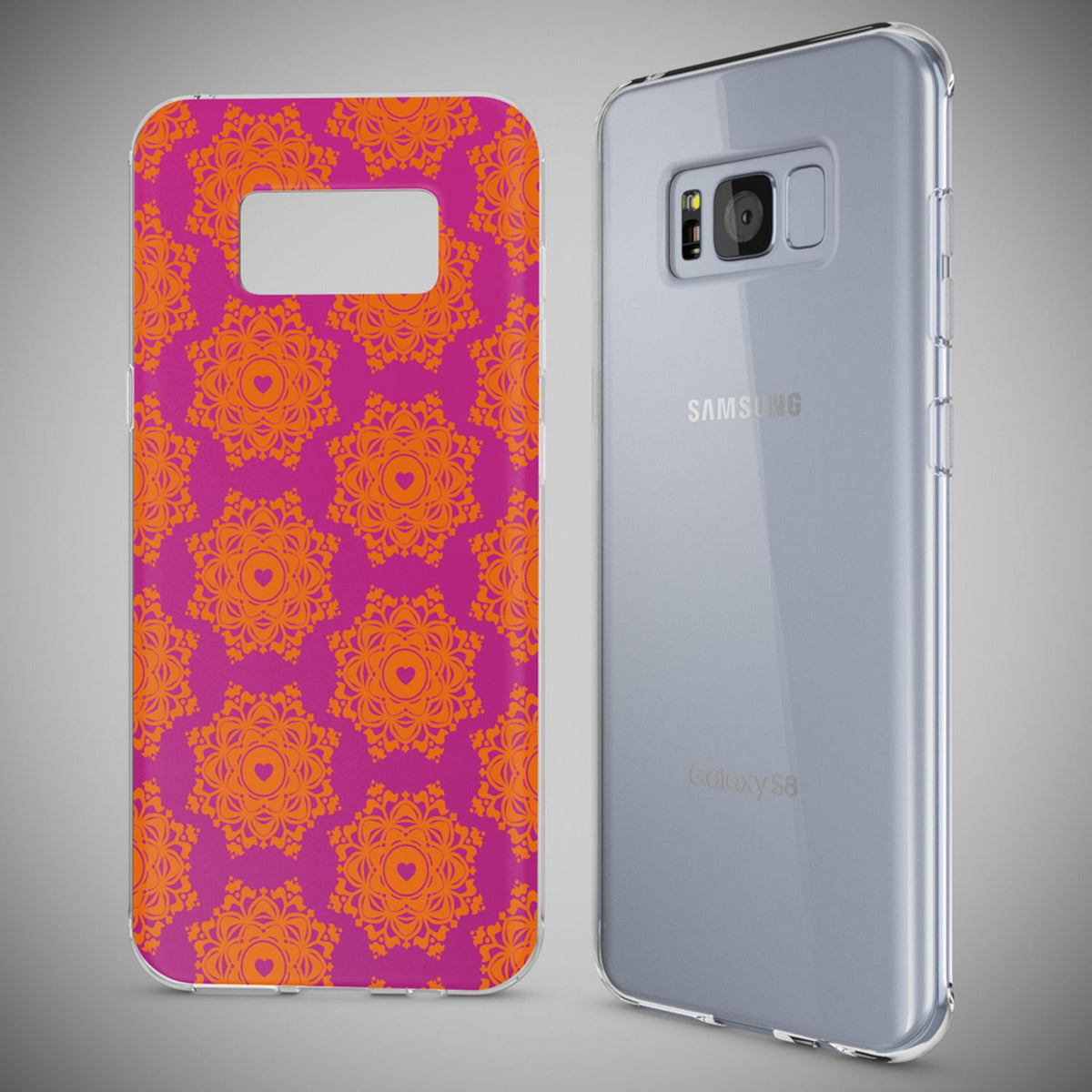 NALIA Handyhülle kompatibel mit Samsung Galaxy S8, Motiv Design Slim Silikon Case Cover, Crystal Schutzhülle Handy-Tasche Dünn, Muster Backcover Bumper Smart-Phone Hülle