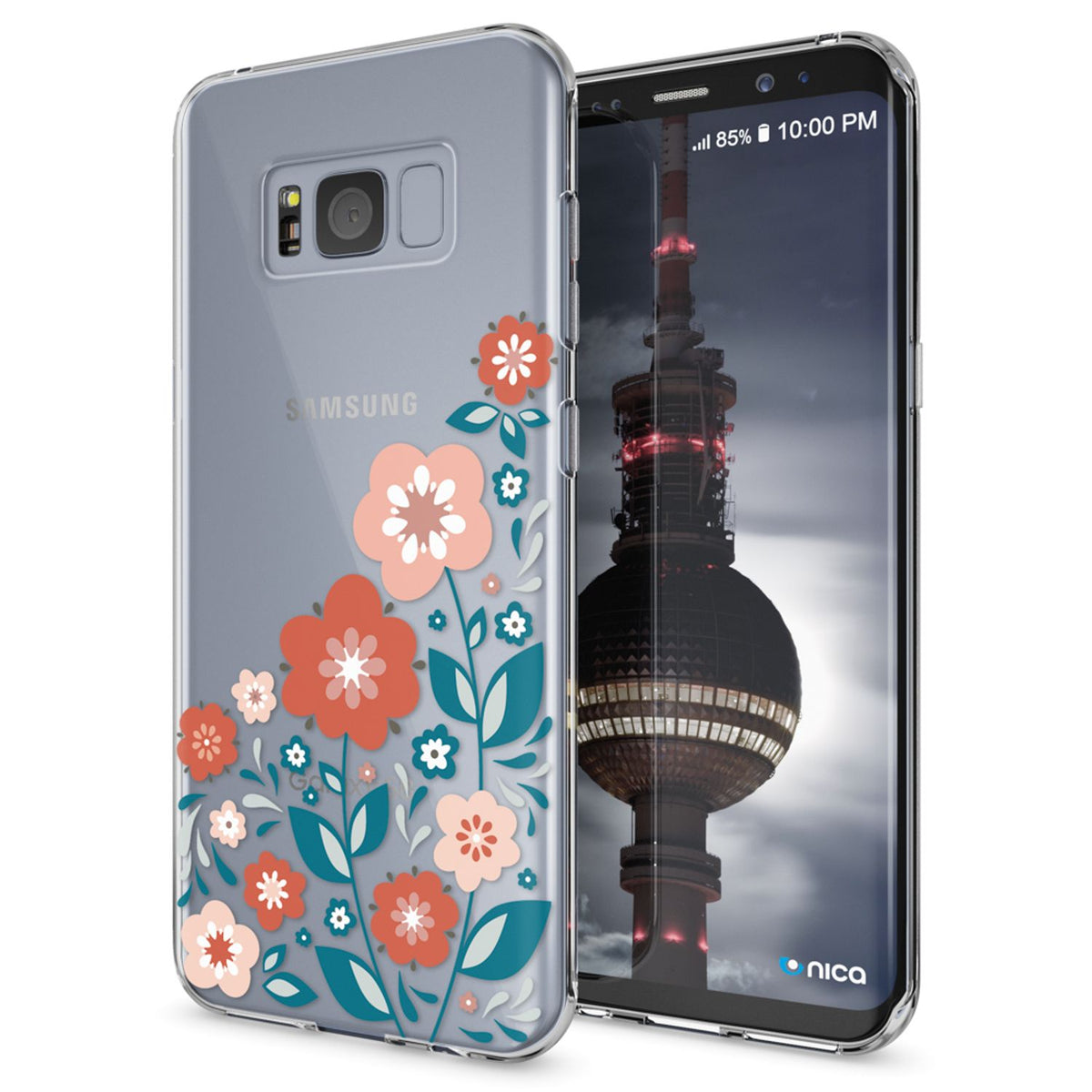 NALIA Handyhülle kompatibel mit Samsung Galaxy S8 Plus, Motiv Design Slim Silikon Case Cover, Crystal Schutzhülle Handy-Tasche Dünn, Muster Backcover Smart-Phone Hülle