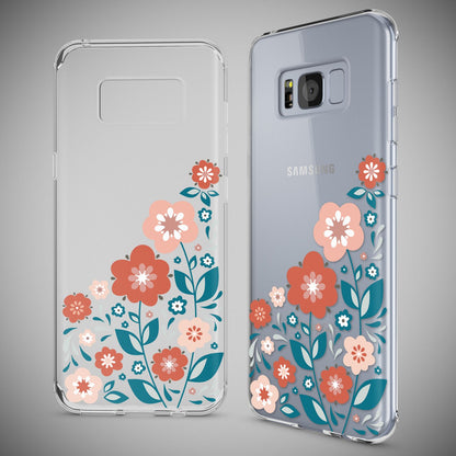 NALIA Handyhülle kompatibel mit Samsung Galaxy S8 Plus, Motiv Design Slim Silikon Case Cover, Crystal Schutzhülle Handy-Tasche Dünn, Muster Backcover Smart-Phone Hülle
