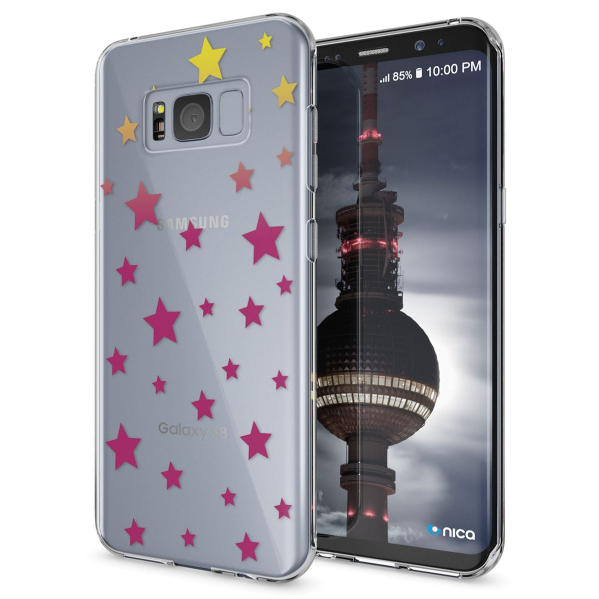 NALIA Handyhülle kompatibel mit Samsung Galaxy S8, Motiv Design Slim Silikon Case Cover, Crystal Schutzhülle Handy-Tasche Dünn, Muster Backcover Bumper Smart-Phone Hülle