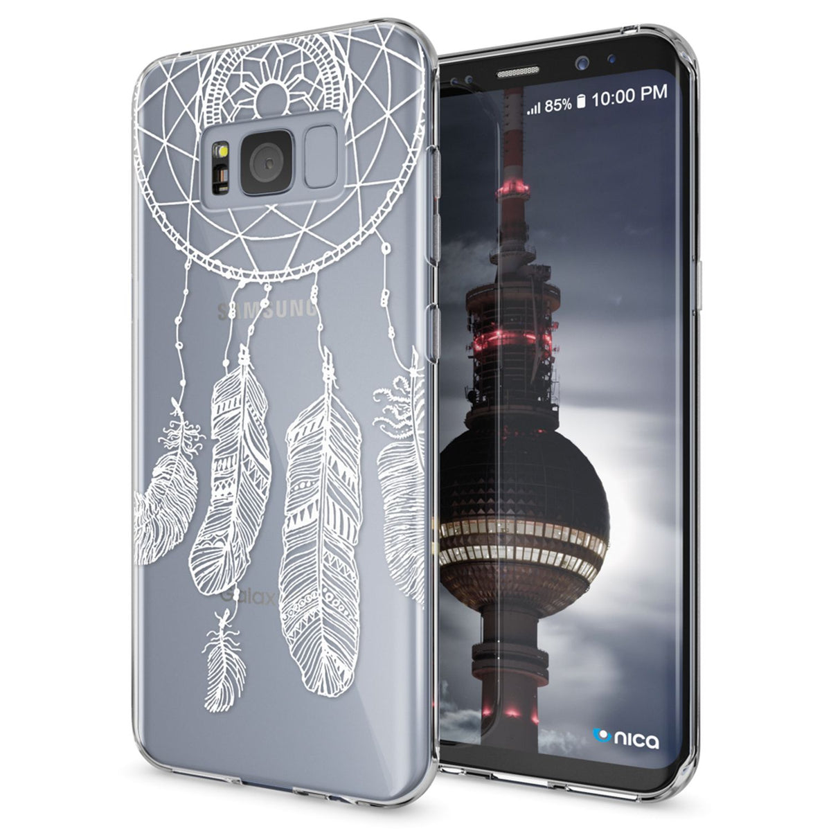 NALIA Handyhülle kompatibel mit Samsung Galaxy S8, Motiv Design Slim Silikon Case Cover, Crystal Schutzhülle Handy-Tasche Dünn, Muster Backcover Bumper Smart-Phone Hülle