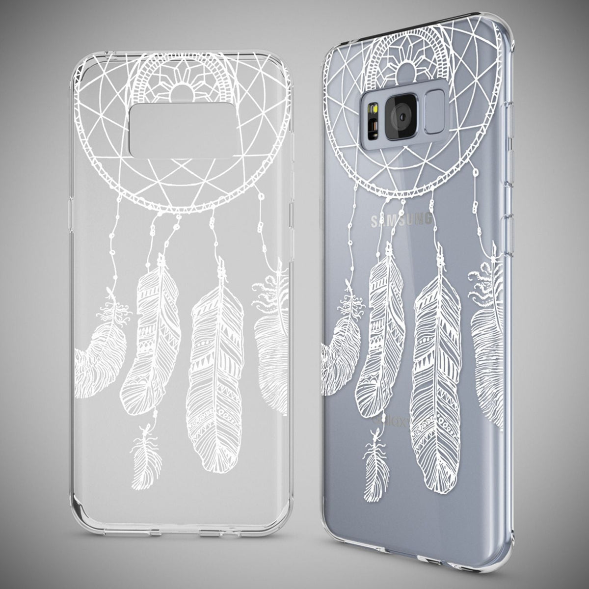 NALIA Handyhülle kompatibel mit Samsung Galaxy S8 Plus, Motiv Design Slim Silikon Case Cover, Crystal Schutzhülle Handy-Tasche Dünn, Muster Backcover Smart-Phone Hülle