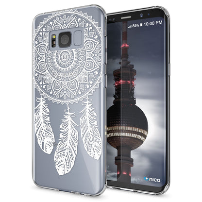 NALIA Handyhülle kompatibel mit Samsung Galaxy S8 Plus, Motiv Design Slim Silikon Case Cover, Crystal Schutzhülle Handy-Tasche Dünn, Muster Backcover Smart-Phone Hülle