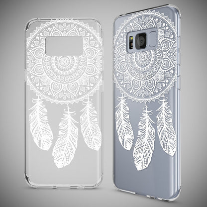 NALIA Handyhülle kompatibel mit Samsung Galaxy S8, Motiv Design Slim Silikon Case Cover, Crystal Schutzhülle Handy-Tasche Dünn, Muster Backcover Bumper Smart-Phone Hülle