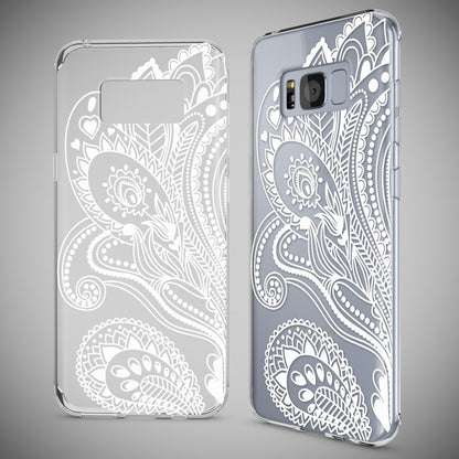 NALIA Handyhülle kompatibel mit Samsung Galaxy S8, Motiv Design Slim Silikon Case Cover, Crystal Schutzhülle Handy-Tasche Dünn, Muster Backcover Bumper Smart-Phone Hülle