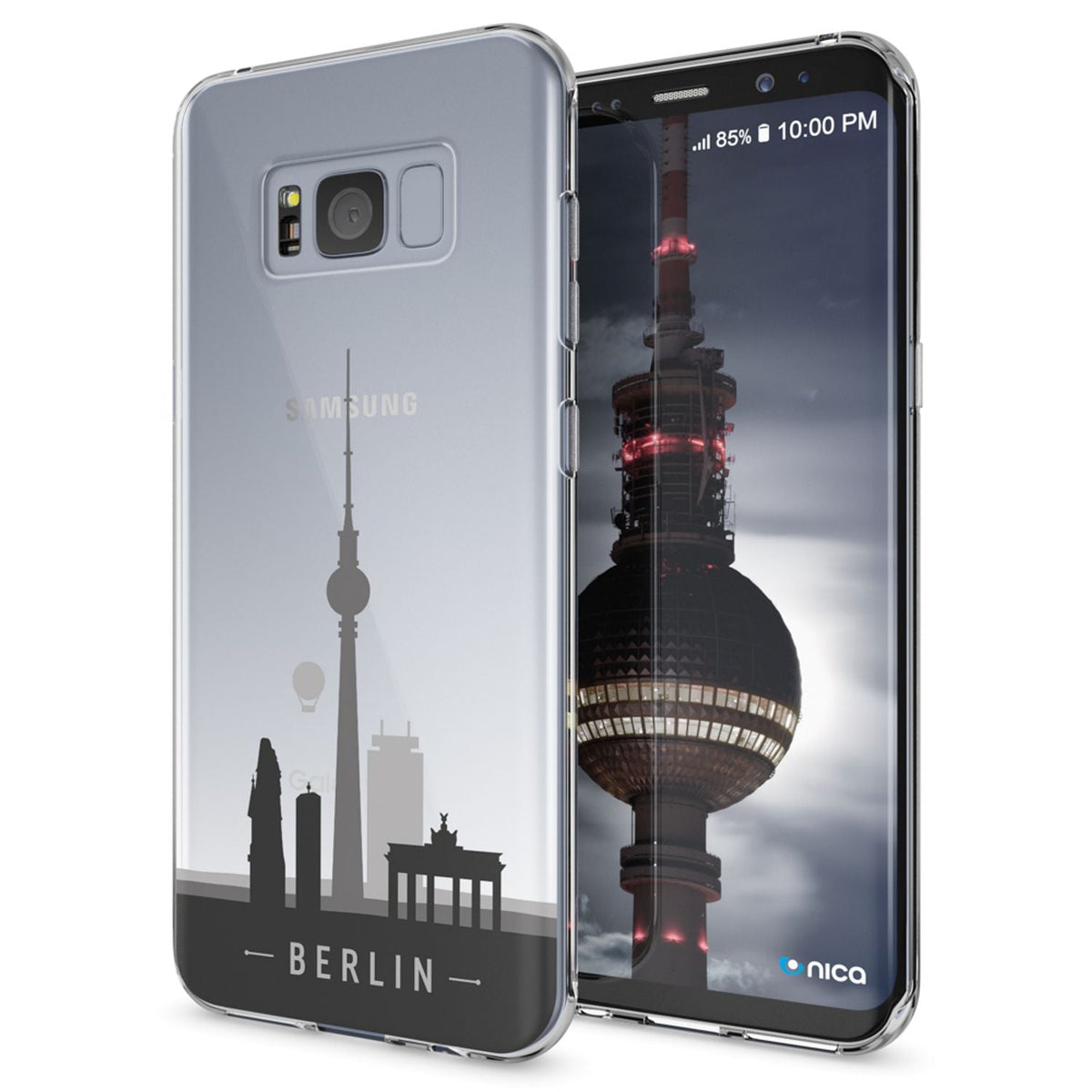 NALIA Handyhülle kompatibel mit Samsung Galaxy S8 Plus, Motiv Design Slim Silikon Case Cover, Crystal Schutzhülle Handy-Tasche Dünn, Muster Backcover Smart-Phone Hülle