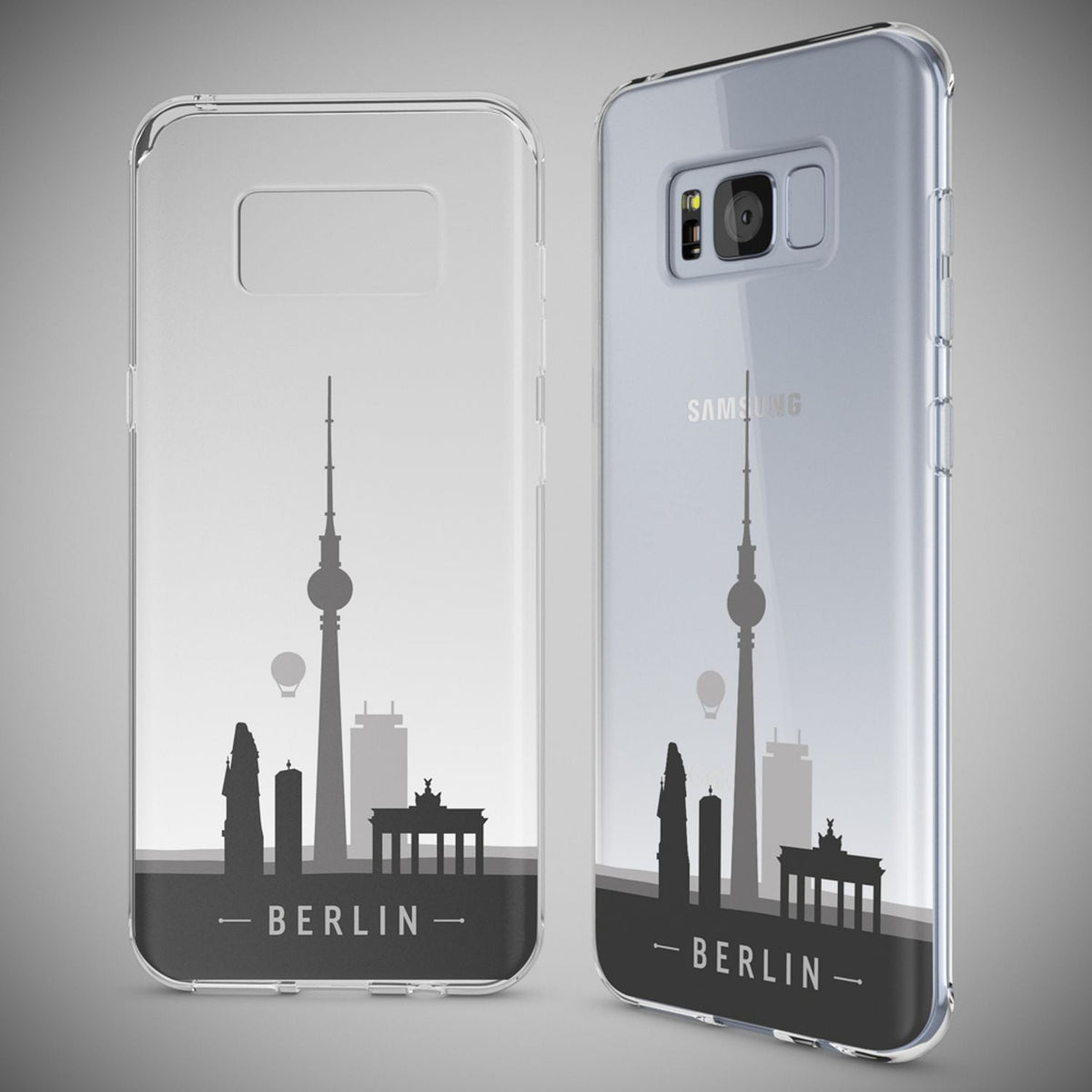 NALIA Handyhülle kompatibel mit Samsung Galaxy S8, Motiv Design Slim Silikon Case Cover, Crystal Schutzhülle Handy-Tasche Dünn, Muster Backcover Bumper Smart-Phone Hülle