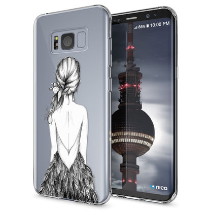 NALIA Handyhülle kompatibel mit Samsung Galaxy S8 Plus, Motiv Design Slim Silikon Case Cover, Crystal Schutzhülle Handy-Tasche Dünn, Muster Backcover Smart-Phone Hülle