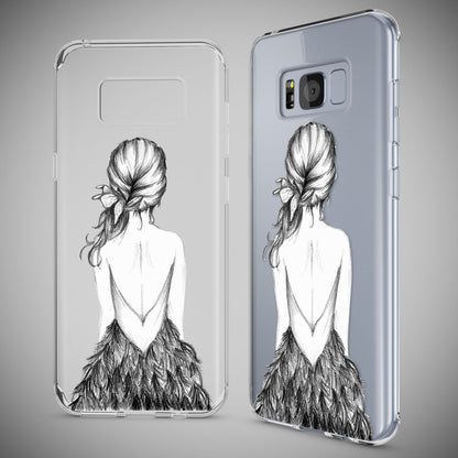 NALIA Handyhülle kompatibel mit Samsung Galaxy S8 Plus, Motiv Design Slim Silikon Case Cover, Crystal Schutzhülle Handy-Tasche Dünn, Muster Backcover Smart-Phone Hülle