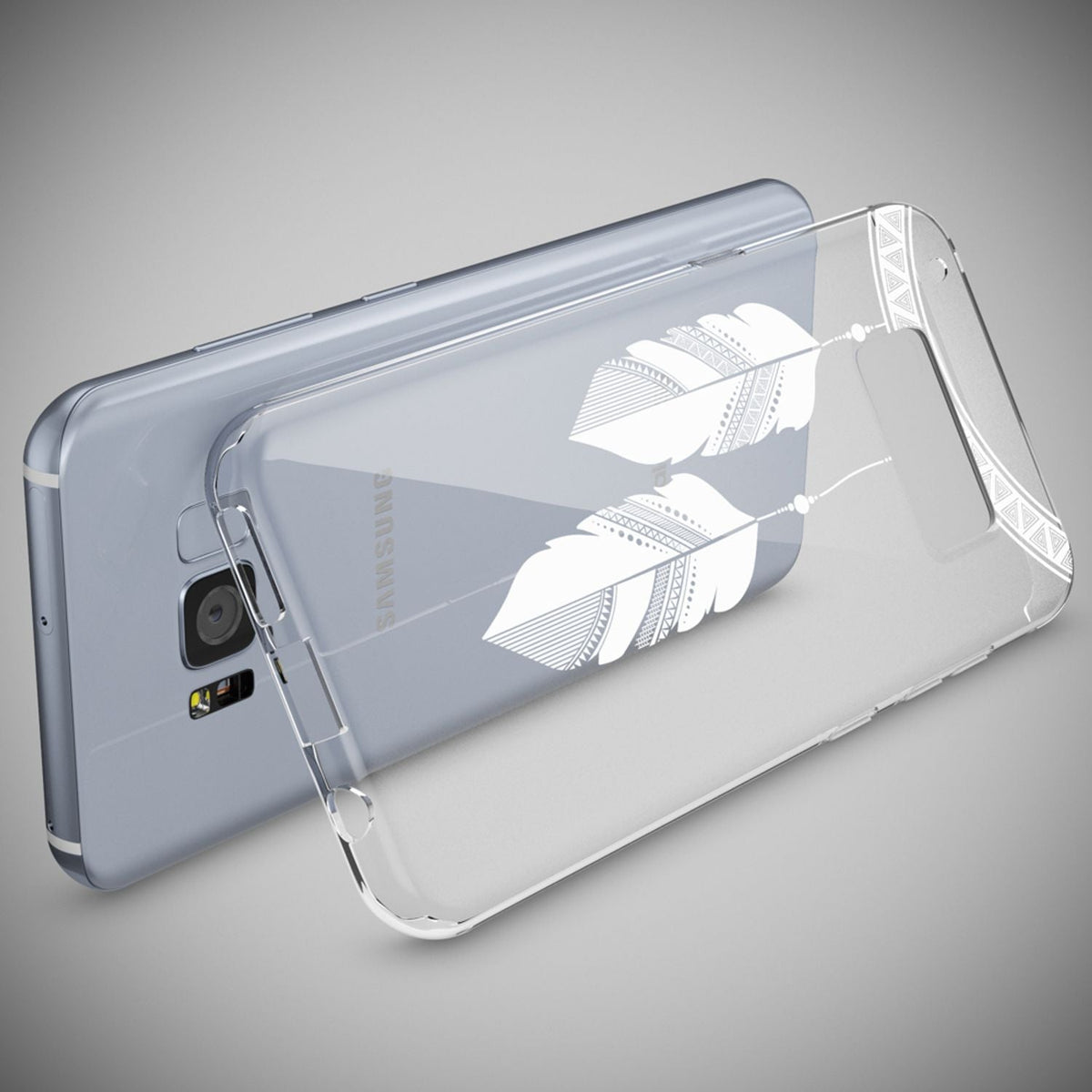 NALIA Handyhülle kompatibel mit Samsung Galaxy S8 Plus, Motiv Design Slim Silikon Case Cover, Crystal Schutzhülle Handy-Tasche Dünn, Muster Backcover Smart-Phone Hülle
