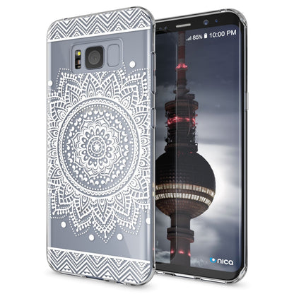 NALIA Handyhülle kompatibel mit Samsung Galaxy S8 Plus, Motiv Design Slim Silikon Case Cover, Crystal Schutzhülle Handy-Tasche Dünn, Muster Backcover Smart-Phone Hülle