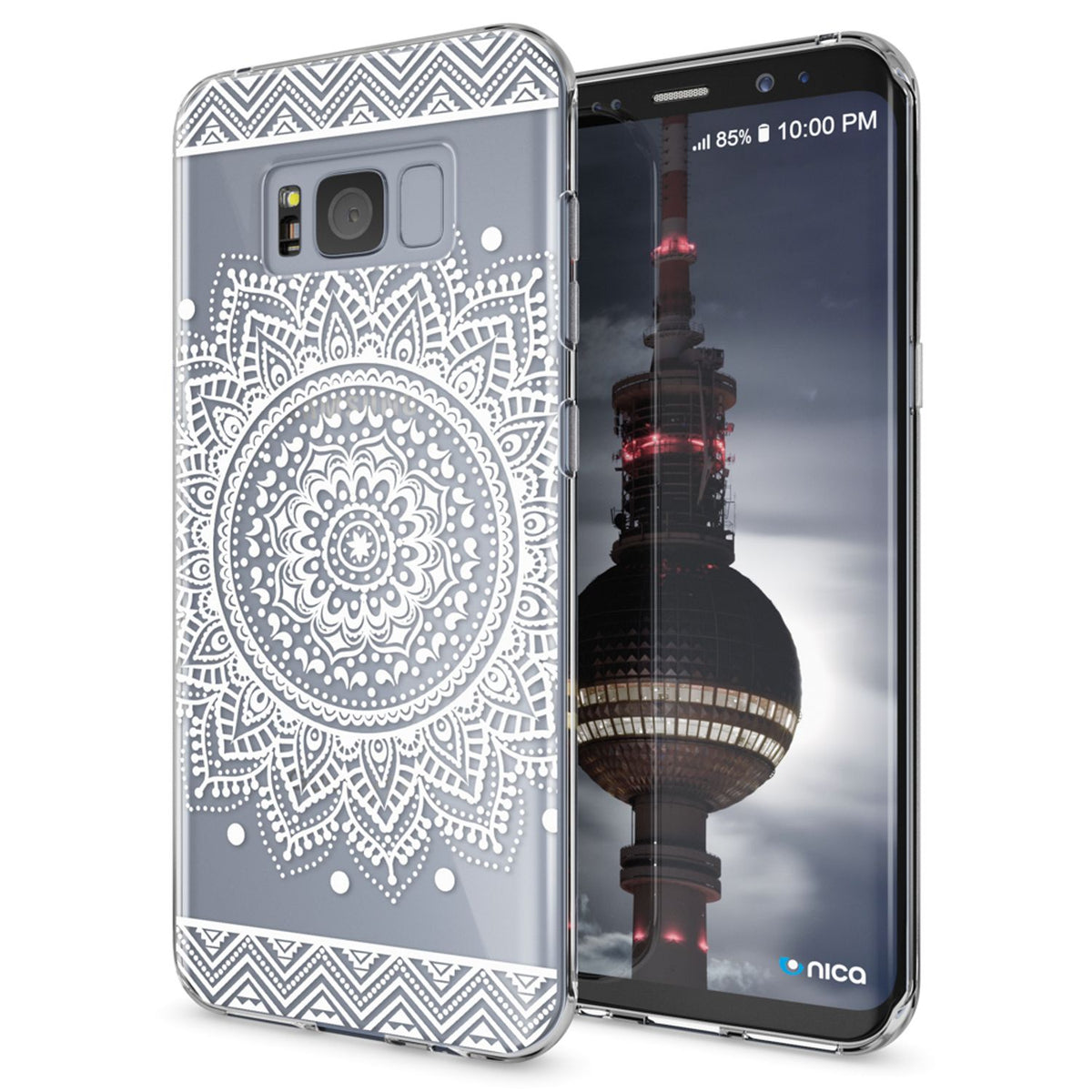 NALIA Handyhülle kompatibel mit Samsung Galaxy S8, Motiv Design Slim Silikon Case Cover, Crystal Schutzhülle Handy-Tasche Dünn, Muster Backcover Bumper Smart-Phone Hülle