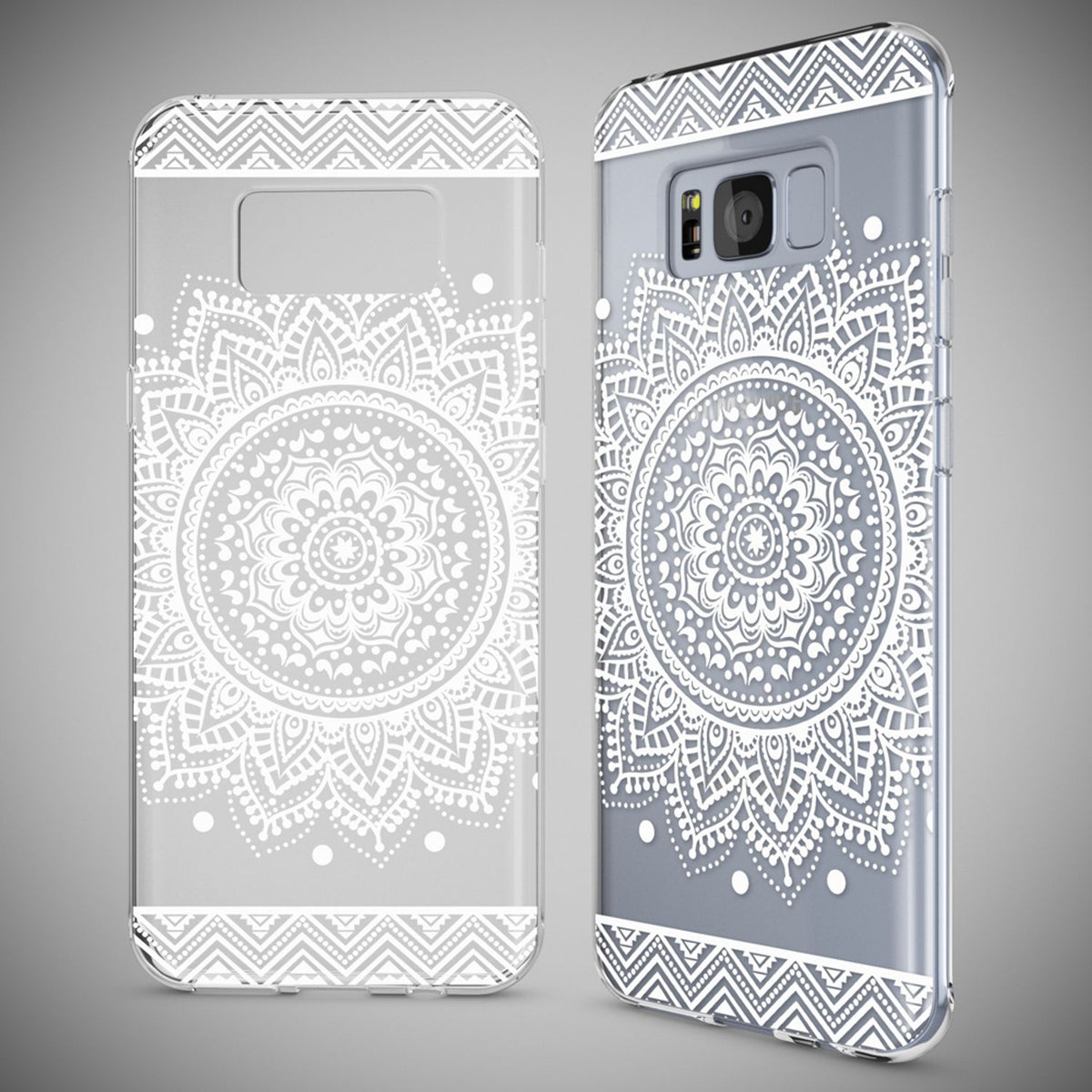 NALIA Handyhülle kompatibel mit Samsung Galaxy S8, Motiv Design Slim Silikon Case Cover, Crystal Schutzhülle Handy-Tasche Dünn, Muster Backcover Bumper Smart-Phone Hülle