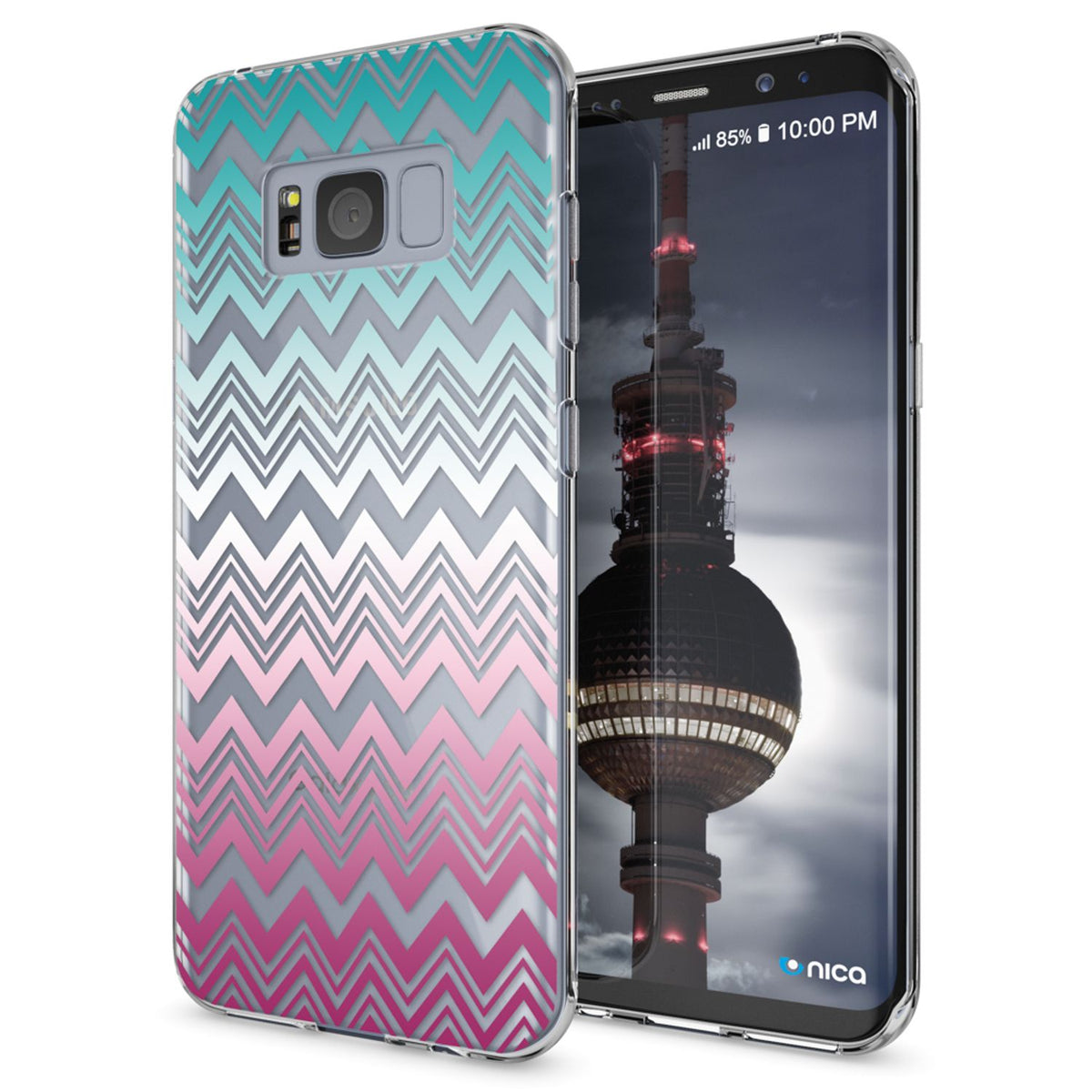 NALIA Handyhülle kompatibel mit Samsung Galaxy S8 Plus, Motiv Design Slim Silikon Case Cover, Crystal Schutzhülle Handy-Tasche Dünn, Muster Backcover Smart-Phone Hülle