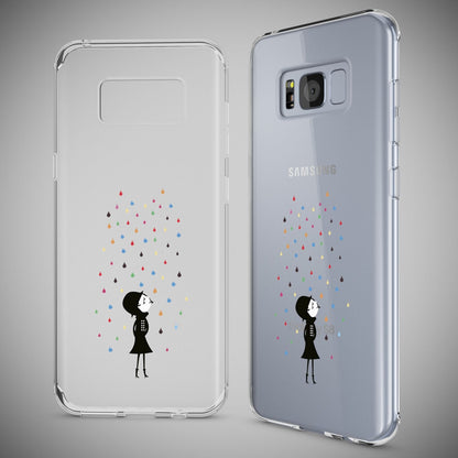 NALIA Handyhülle kompatibel mit Samsung Galaxy S8 Plus, Motiv Design Slim Silikon Case Cover, Crystal Schutzhülle Handy-Tasche Dünn, Muster Backcover Smart-Phone Hülle