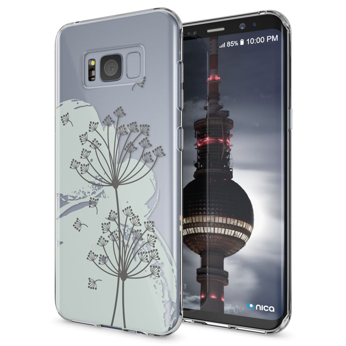 NALIA Handyhülle kompatibel mit Samsung Galaxy S8, Motiv Design Slim Silikon Case Cover, Crystal Schutzhülle Handy-Tasche Dünn, Muster Backcover Bumper Smart-Phone Hülle