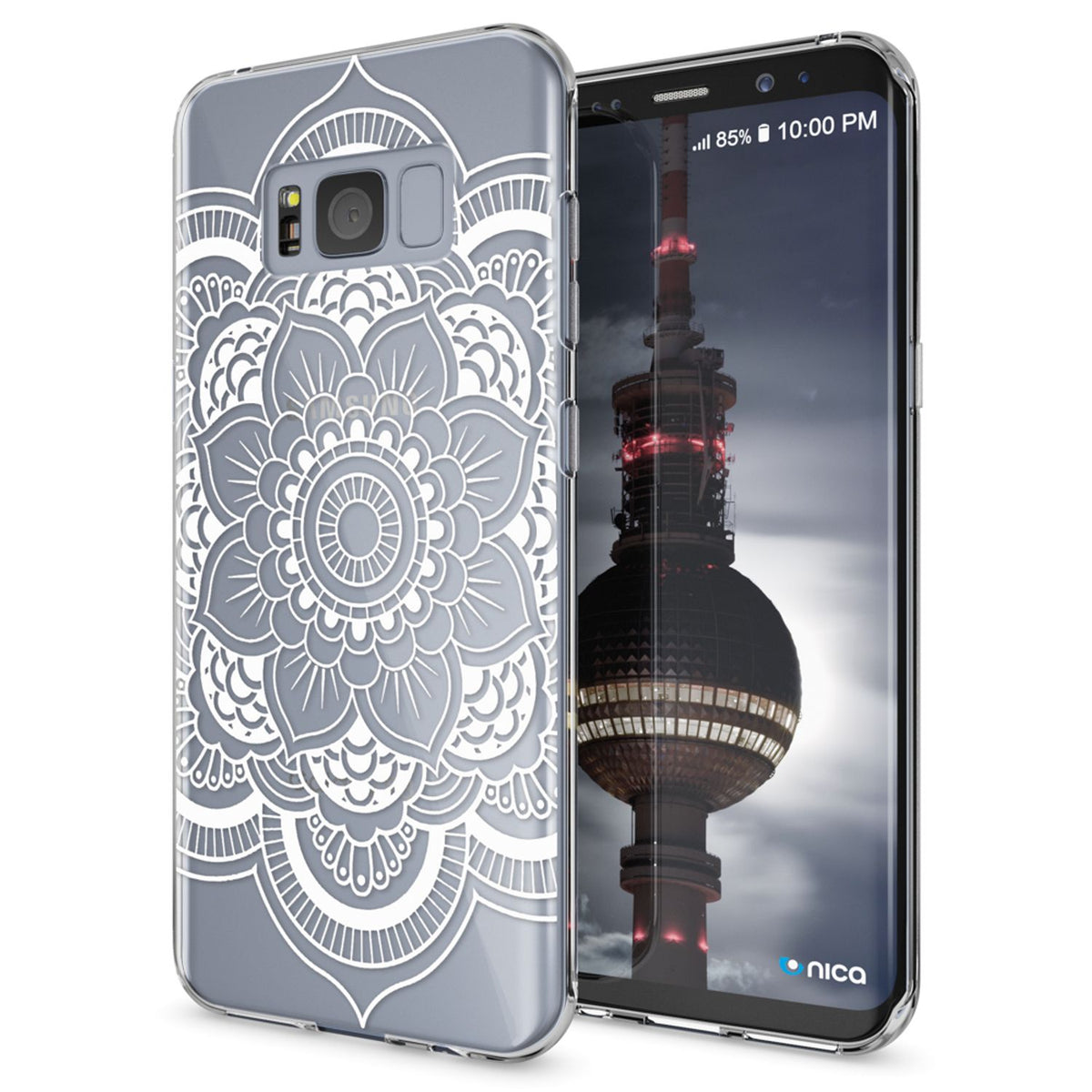 NALIA Handyhülle kompatibel mit Samsung Galaxy S8, Motiv Design Slim Silikon Case Cover, Crystal Schutzhülle Handy-Tasche Dünn, Muster Backcover Bumper Smart-Phone Hülle