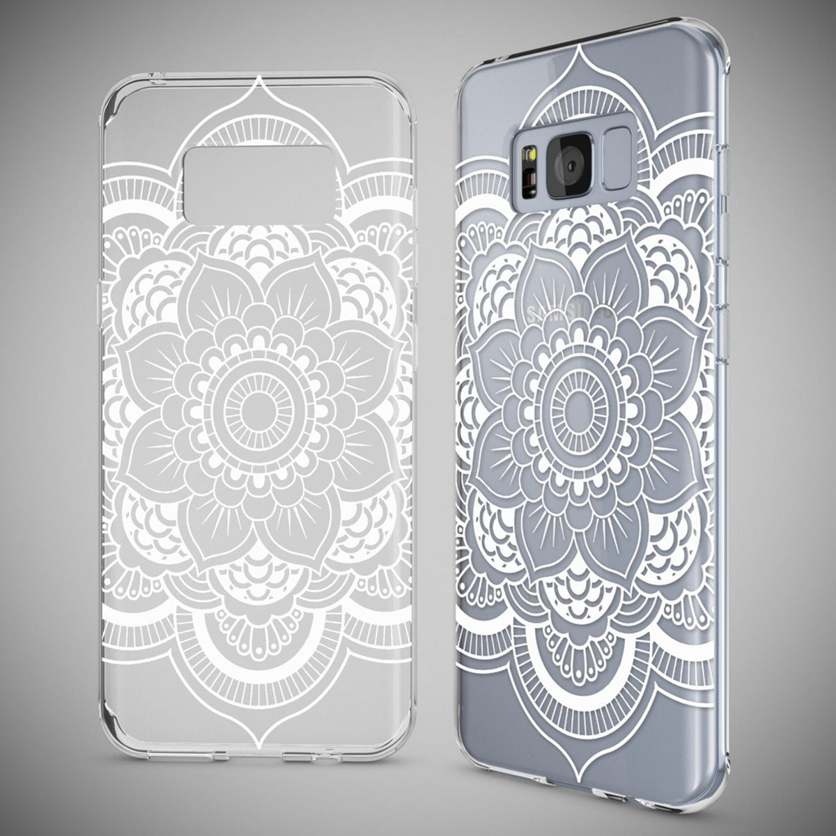 NALIA Handyhülle kompatibel mit Samsung Galaxy S8, Motiv Design Slim Silikon Case Cover, Crystal Schutzhülle Handy-Tasche Dünn, Muster Backcover Bumper Smart-Phone Hülle