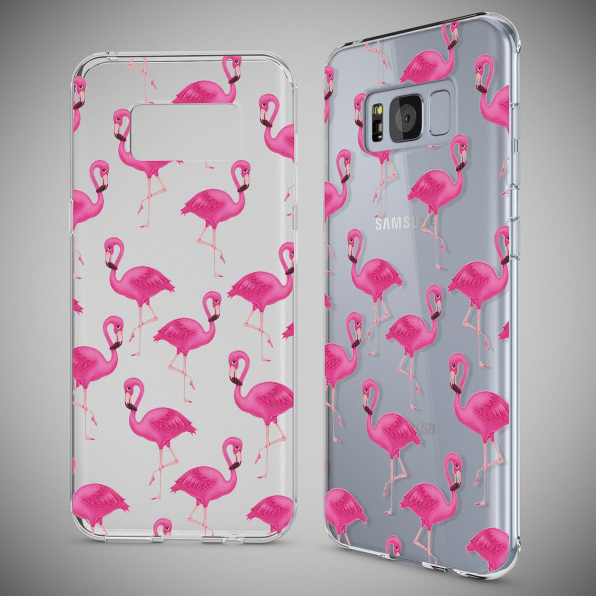 NALIA Handyhülle kompatibel mit Samsung Galaxy S8, Motiv Design Slim Silikon Case Cover, Crystal Schutzhülle Handy-Tasche Dünn, Muster Backcover Bumper Smart-Phone Hülle