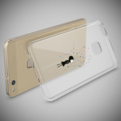 NALIA Handyhülle kompatibel mit Huawei P10 Lite, Motiv Design Slim Silikon Case Cover, Crystal Schutzhülle Handy-Tasche Dünn, Muster Backcover Skin Smart-Phone Hülle