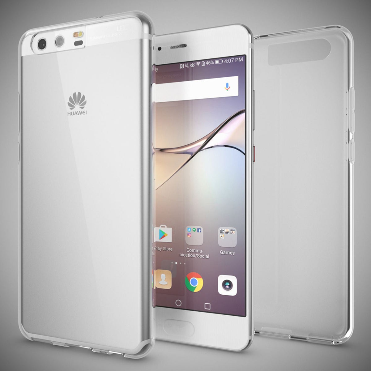 NALIA Handyhülle kompatibel mit Huawei P10, Ultra-Slim Soft TPU Silikon Case Cover, Crystal Clear Schutzhülle Dünn Durchsichtig, Etui Handy-Tasche Backcover Bumper Smart-Phone Hülle - Transparent