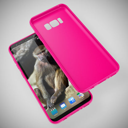 NALIA Handyhülle kompatibel mit Samsung Galaxy S8, Jelly Case Schutzhülle Ultra-Slim Silikon Back-Cover, Dünne Gummi Hülle Handy-Tasche Schale, Smart-Phone Bumper Skin Etui