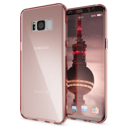 NALIA 360 Grad Hülle kompatibel mit Samsung Galaxy S8 Plus, Full Cover Rundum Doppel-Schutz Handyhülle Dünn, Ganzkörper Silikon Case Transparente Schutzhülle Vorne & Hinten Schale