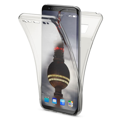 NALIA 360 Grad Hülle kompatibel mit Samsung Galaxy S8 Plus, Full Cover Rundum Doppel-Schutz Handyhülle Dünn, Ganzkörper Silikon Case Transparente Schutzhülle Vorne & Hinten Schale