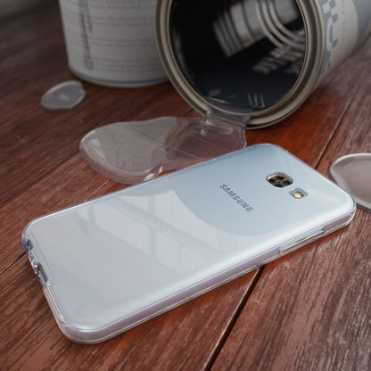 NALIA 360 Grad Hülle kompatibel mit Samsung Galaxy A5 2017, Full Cover Rundum Doppel-Schutz Handyhülle, Dünnes Ganzkörper Silikon Case, Transparente Schutzhülle Vorne & Hinten