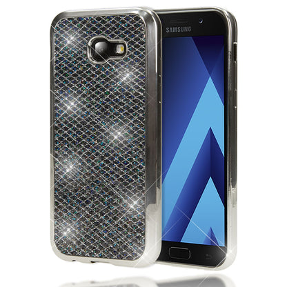 NALIA Handyhülle kompatibel mit Samsung Galaxy A5 2017, Glitzer Slim Silikon-Case Back-Cover Schutzhülle, Glitter Sparkle Handy-Tasche Bumper, Dünne Bling Strass Smart-Phone Hülle