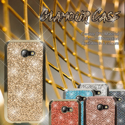 NALIA Handyhülle kompatibel mit Samsung Galaxy A5 2017, Glitzer Slim Silikon-Case Back-Cover Schutzhülle, Glitter Sparkle Handy-Tasche Bumper, Dünne Bling Strass Smart-Phone Hülle