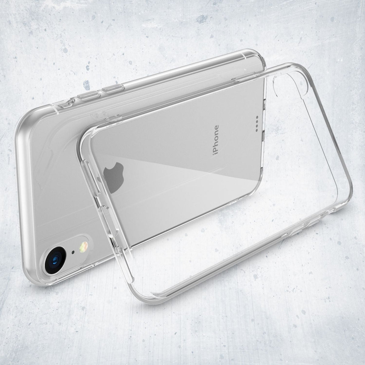 NALIA Handyhülle kompatibel mit iPhone XR, Ultra-Slim Silikon Case Cover Crystal Clear Schutzhülle Dünn Durchsichtig, Etui Handy-Tasche Backcover Hülle Transparent Bumper