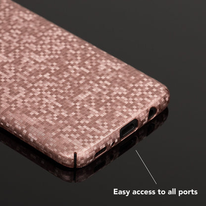 NALIA Handyhülle kompatibel mit Samsung Galaxy S8, Mosaik Ultra-Slim Hardcase Backcover Schutzhülle, Handy-Tasche Hülle Cover Case im Metall-Look Dünnes Bumper Karo Etui Skin
